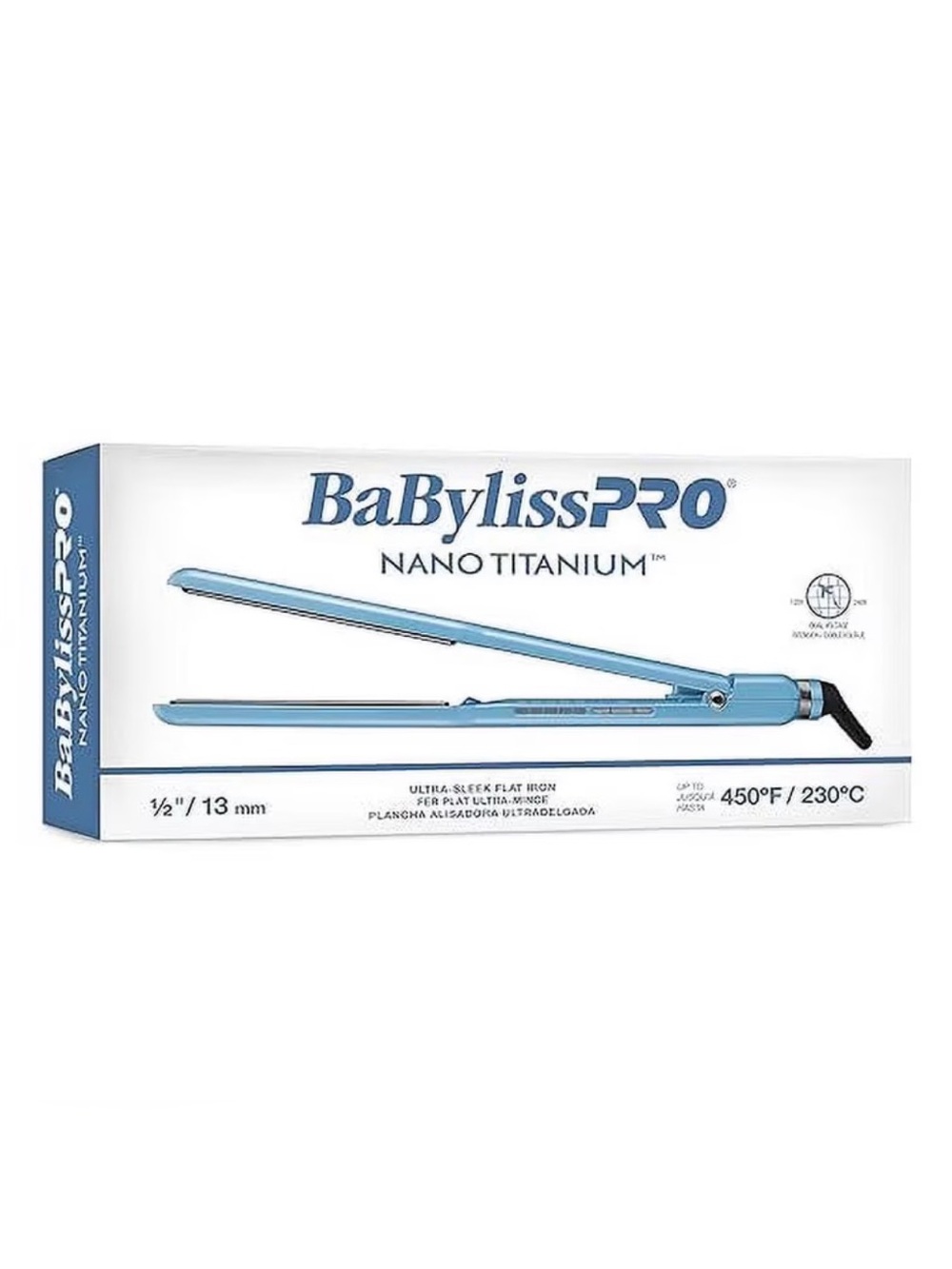 🔥100% Authentic BaBylissPRO Nano Titanium .5" Ultra-Sleek Straightener 🔥